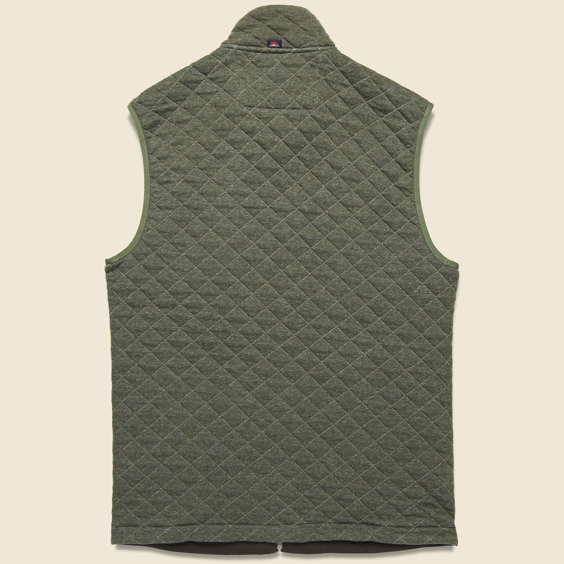 Epic Quilted Fleece Vest - Olive Melange - Faherty - STAG Provisions - Outerwear - Vest
