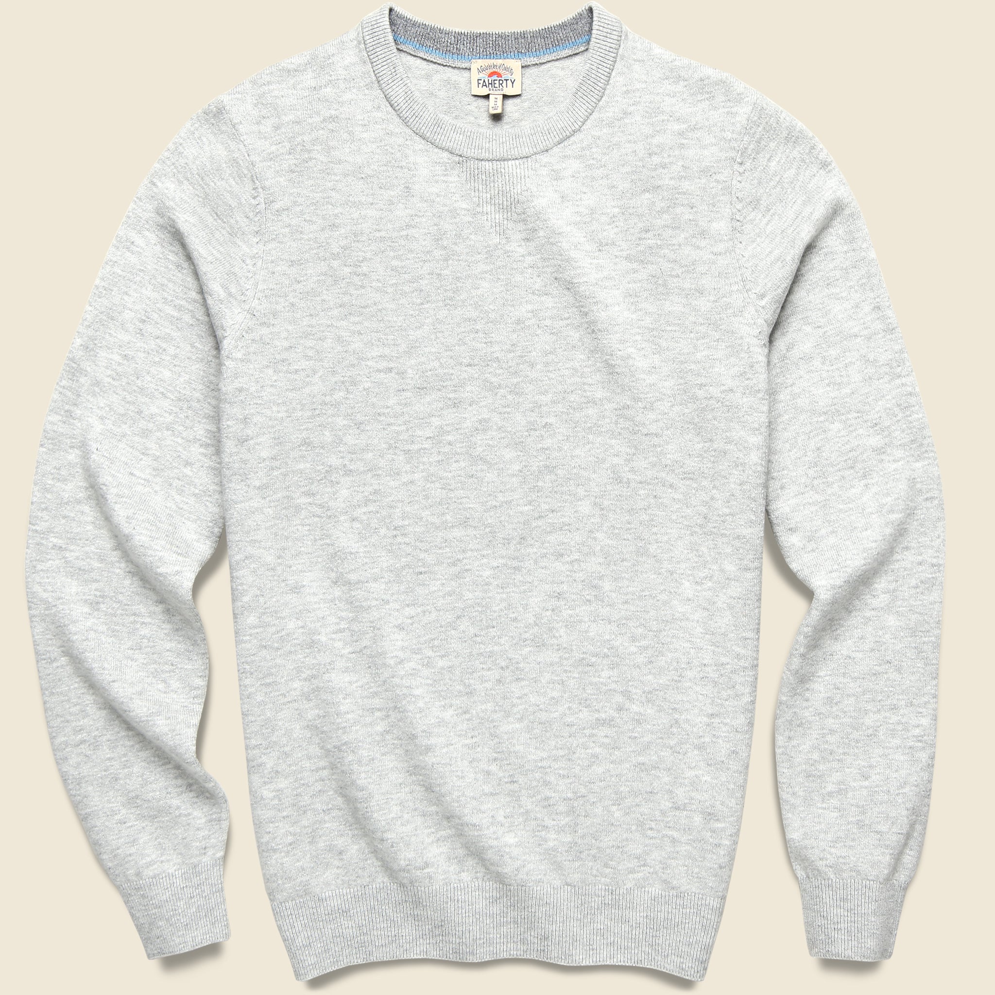 Jackson Crew Sweater - Ivory Ice Heather - Faherty - STAG Provisions - Tops - Sweater