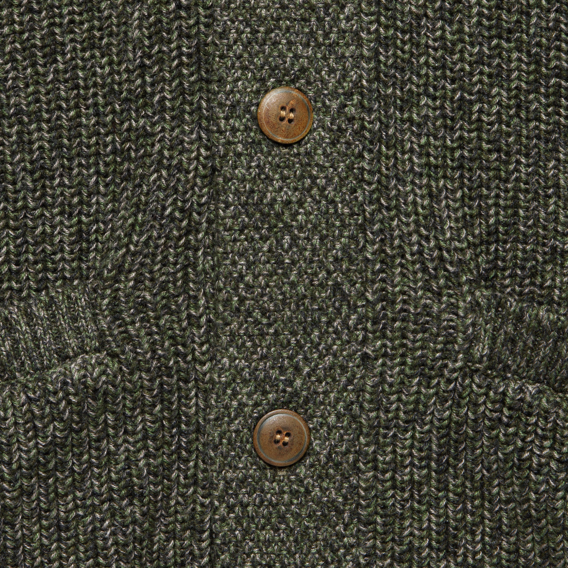 Marled Cotton Cardigan - Olive Peak Marl - Faherty - STAG Provisions - Tops - Sweater