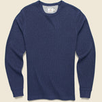 Thermal Surplus Crew - Deep Sea Heather - Faherty - STAG Provisions - Tops - L/S Knit