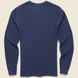 Thermal Surplus Crew - Deep Sea Heather - Faherty - STAG Provisions - Tops - L/S Knit