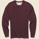 Thermal Surplus Crew - Deep Merlot Heather - Faherty - STAG Provisions - Tops - L/S Knit