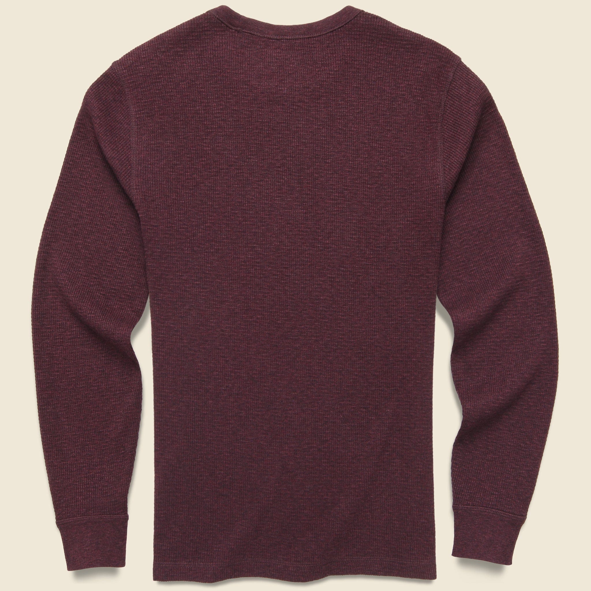 
                          Thermal Surplus Crew - Deep Merlot Heather - Faherty - STAG Provisions - Tops - L/S Knit
                        