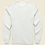 Thermal Surplus Crew - Light Dove Heather - Faherty - STAG Provisions - Tops - L/S Knit