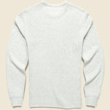 Thermal Surplus Crew - Light Dove Heather - Faherty - STAG Provisions - Tops - L/S Knit