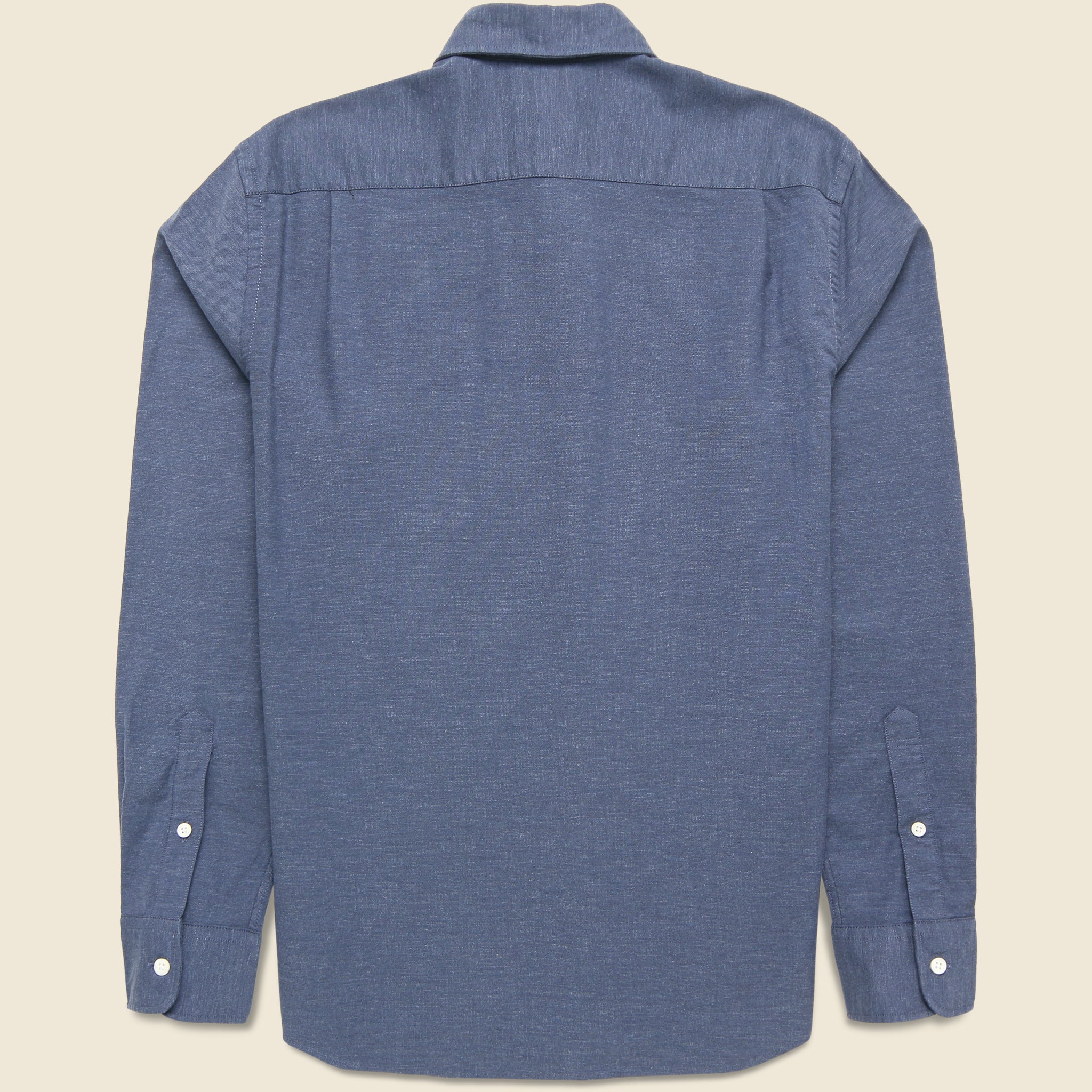 
                          Supima Oxford Shirt - Navy Heather - Faherty - STAG Provisions - Tops - L/S Woven - Solid
                        