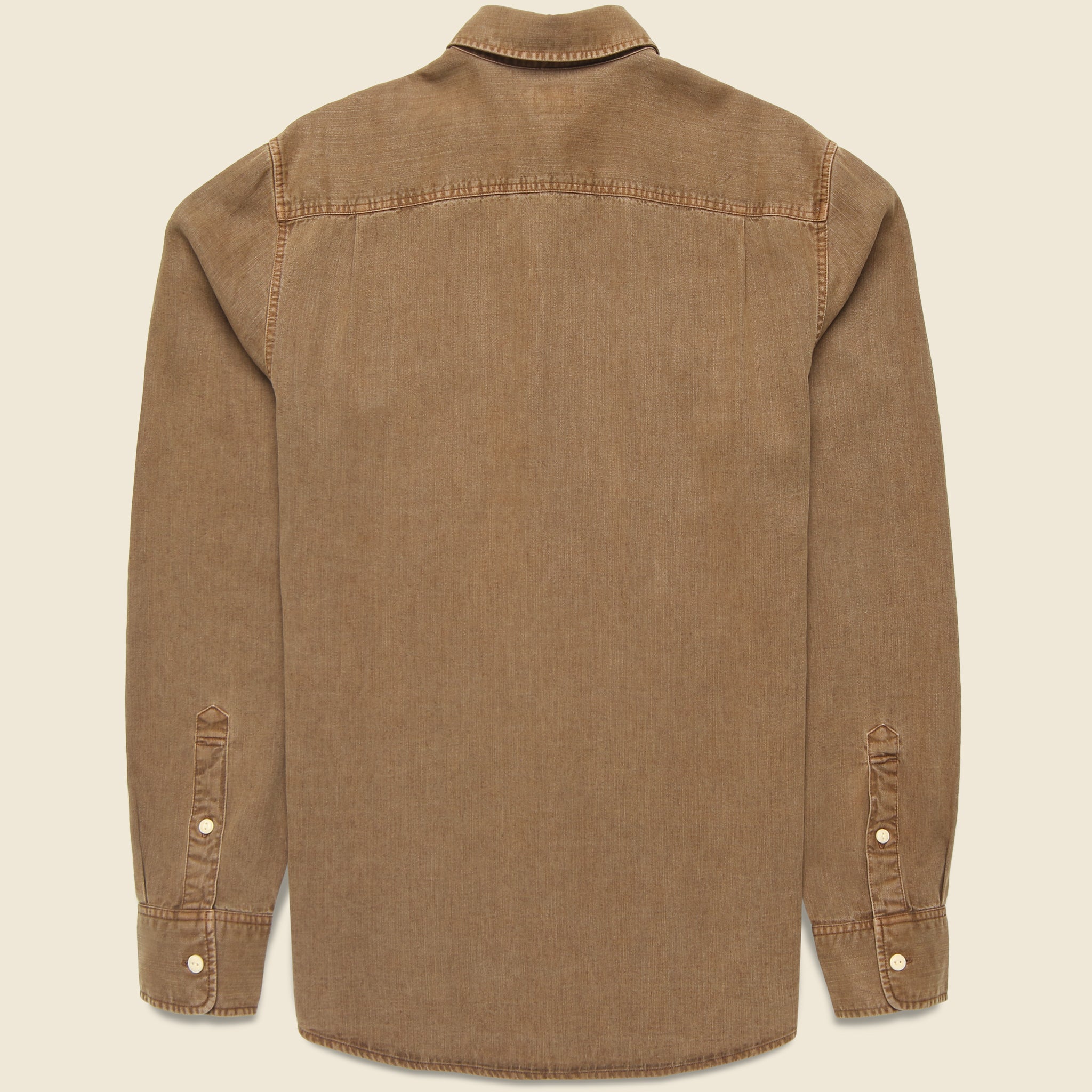 
                          Chambray Workshirt - Sahara Khaki - Faherty - STAG Provisions - Tops - L/S Woven - Solid
                        