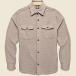 Inlet Knit Shirt Jacket - Walnut Melange - Faherty - STAG Provisions - Outerwear - Shirt Jacket