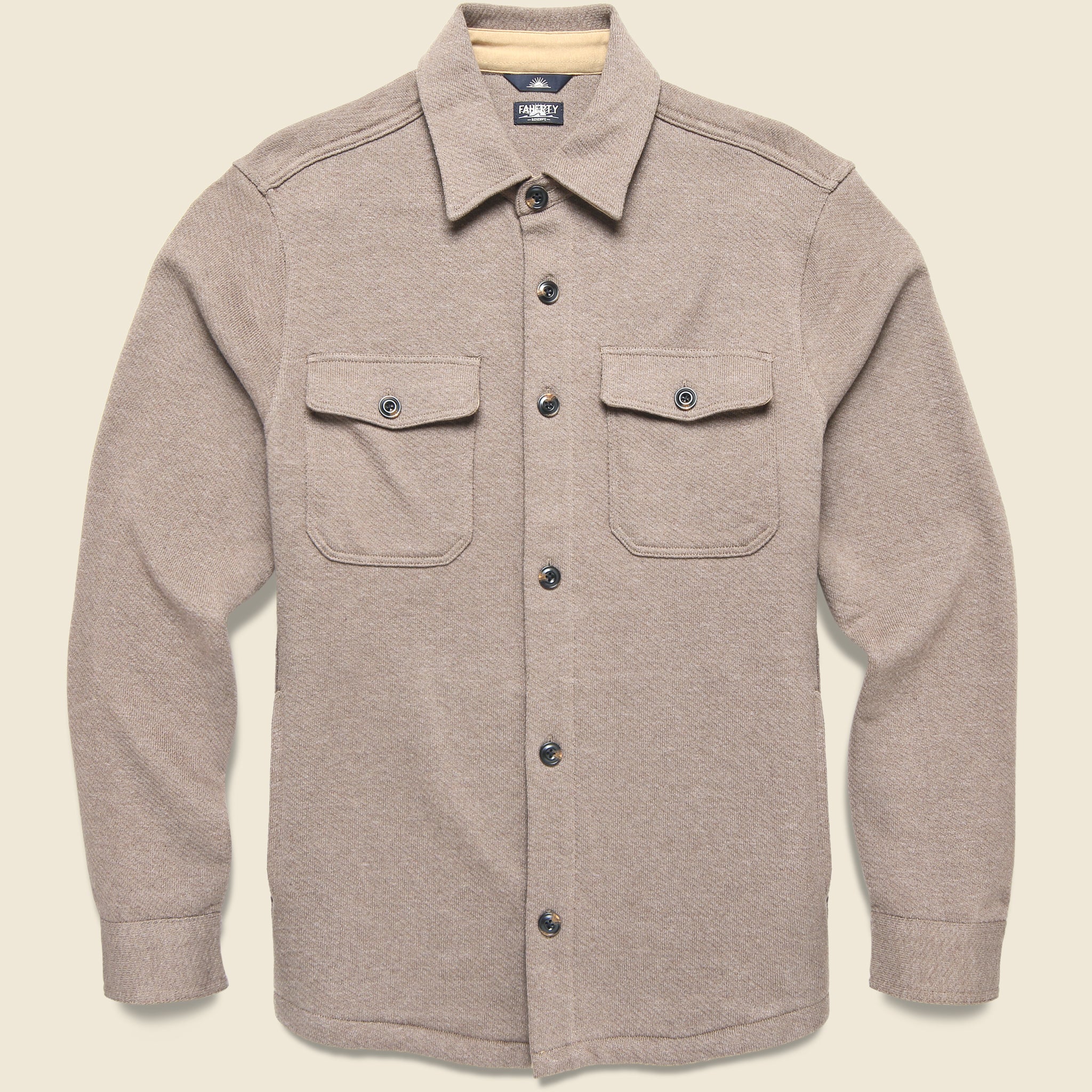 Faherty Inlet Jacket Inlet Knit Shirt Jacket - Walnut Melange – STAG Provisions