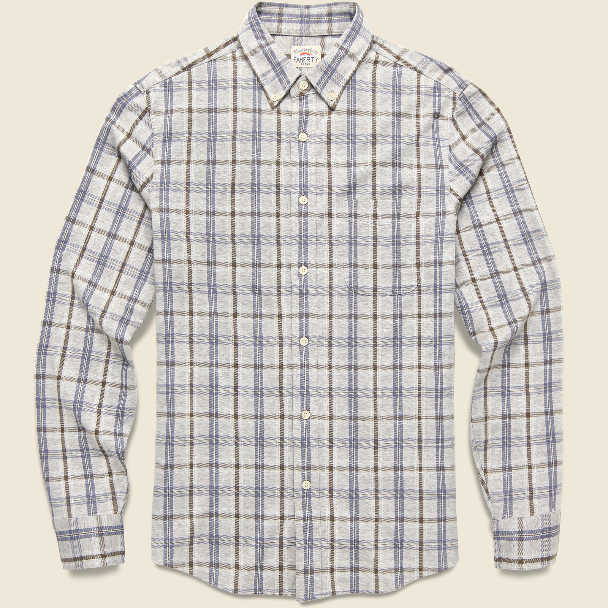 Coastline Knit Shirt - Birch River Plaid - Faherty - STAG Provisions - Tops - L/S Woven - Plaid