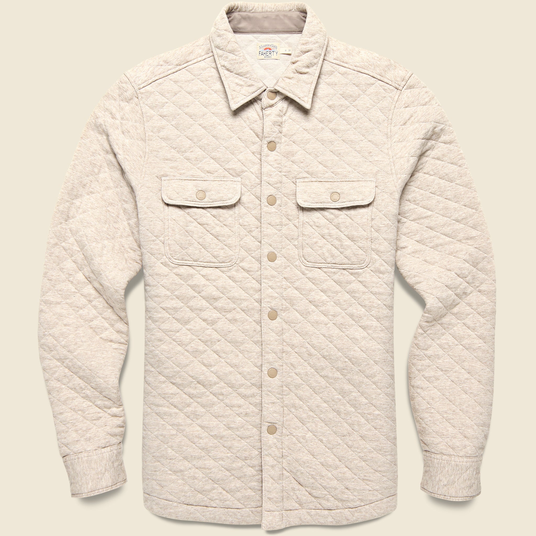 Epic Quilted Fleece CPO - Oatmeal Melange