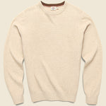 Jackson Crew Sweater - Seaport Sand Heather - Faherty - STAG Provisions - Tops - Sweater