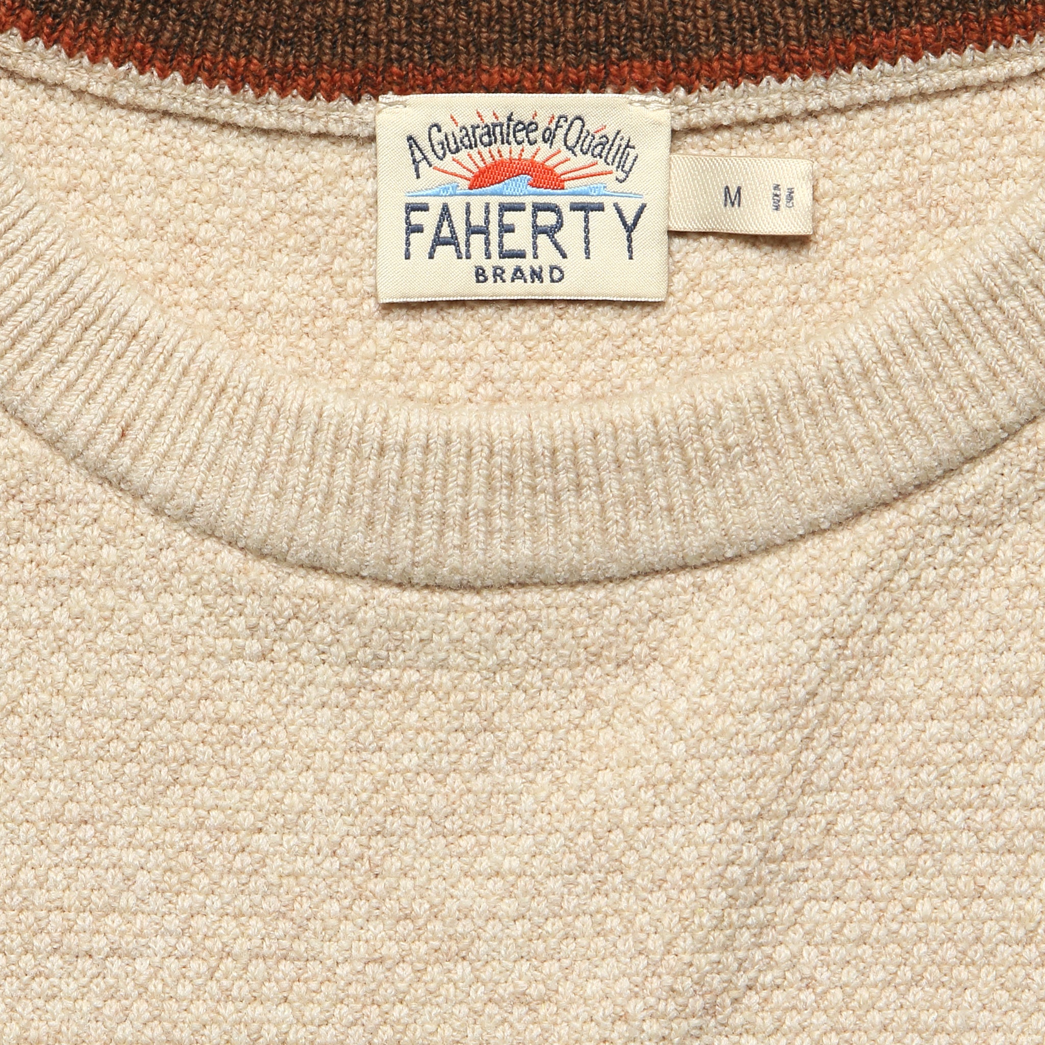 
                          Jackson Crew Sweater - Seaport Sand Heather - Faherty - STAG Provisions - Tops - Sweater
                        