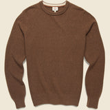 Jackson Crew Sweater - Trail Brown Heather - Faherty - STAG Provisions - Tops - Sweater