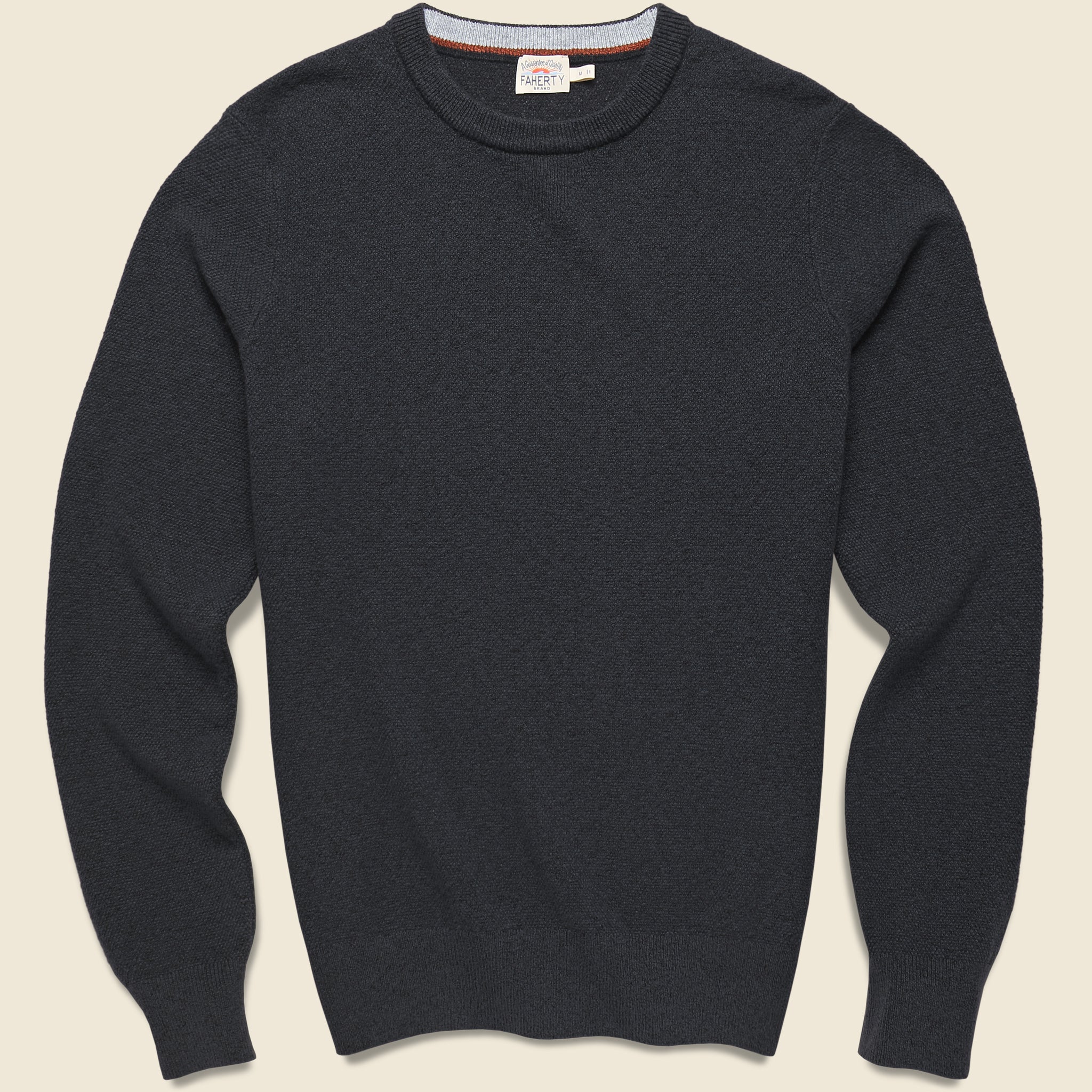 Jackson Crew Sweater - Wolf Black Heather - Faherty - STAG Provisions - Tops - Sweater