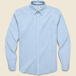 Stretch Oxford Shirt - Cloud Chalk Stripe - Faherty - STAG Provisions - Tops - L/S Woven - Stripe