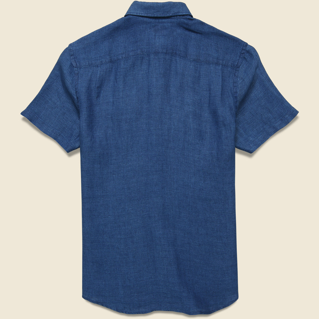 Laguna Shirt - Indigo Basketweave - Faherty - STAG Provisions - Tops - S/S Woven - Solid
