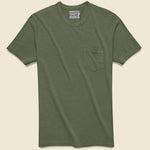 Garment Dyed Pocket Tee - Olive - Faherty - STAG Provisions - Tops - S/S Tee