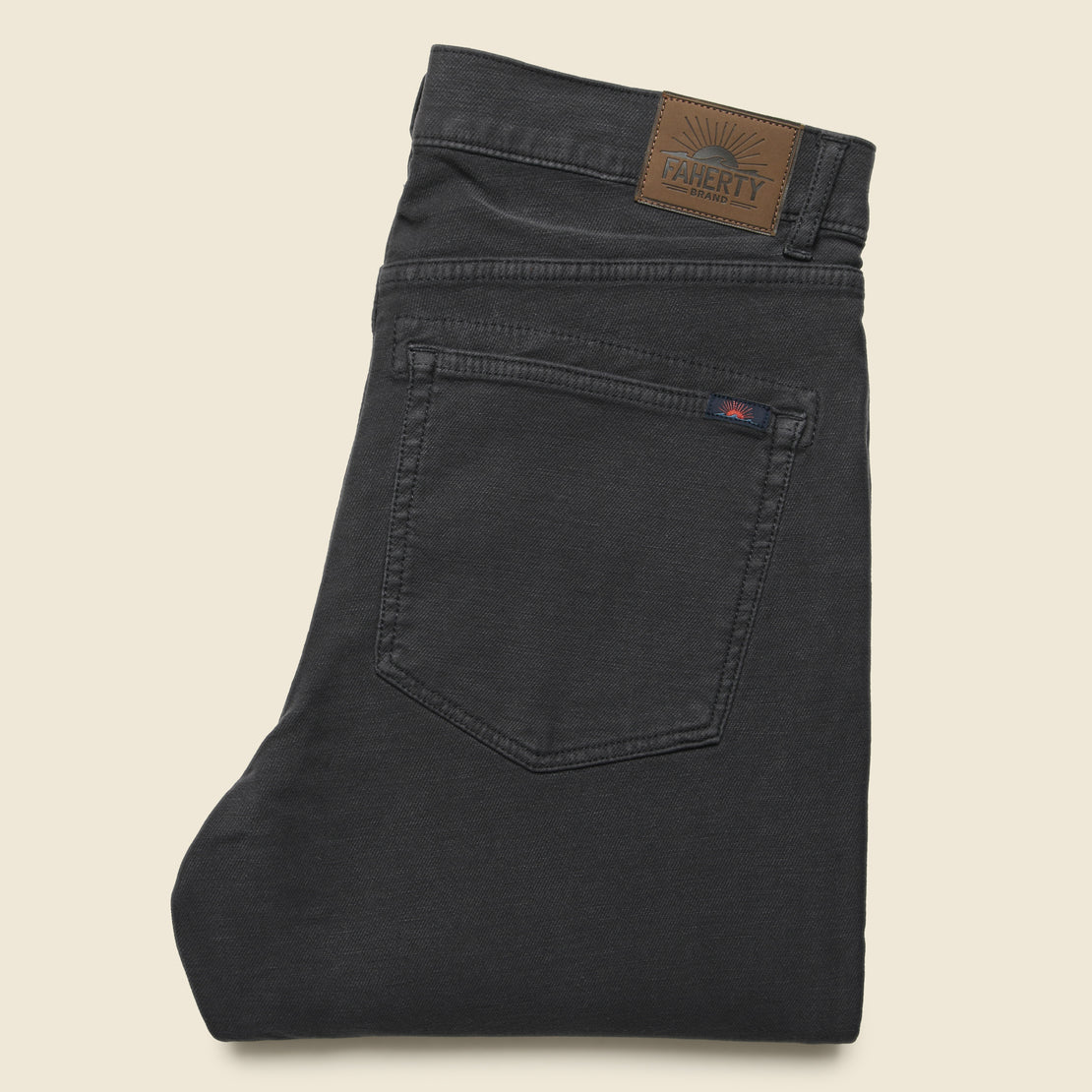 Stretch Terry Pant - Onyx Black - Faherty - STAG Provisions - Pants - Twill