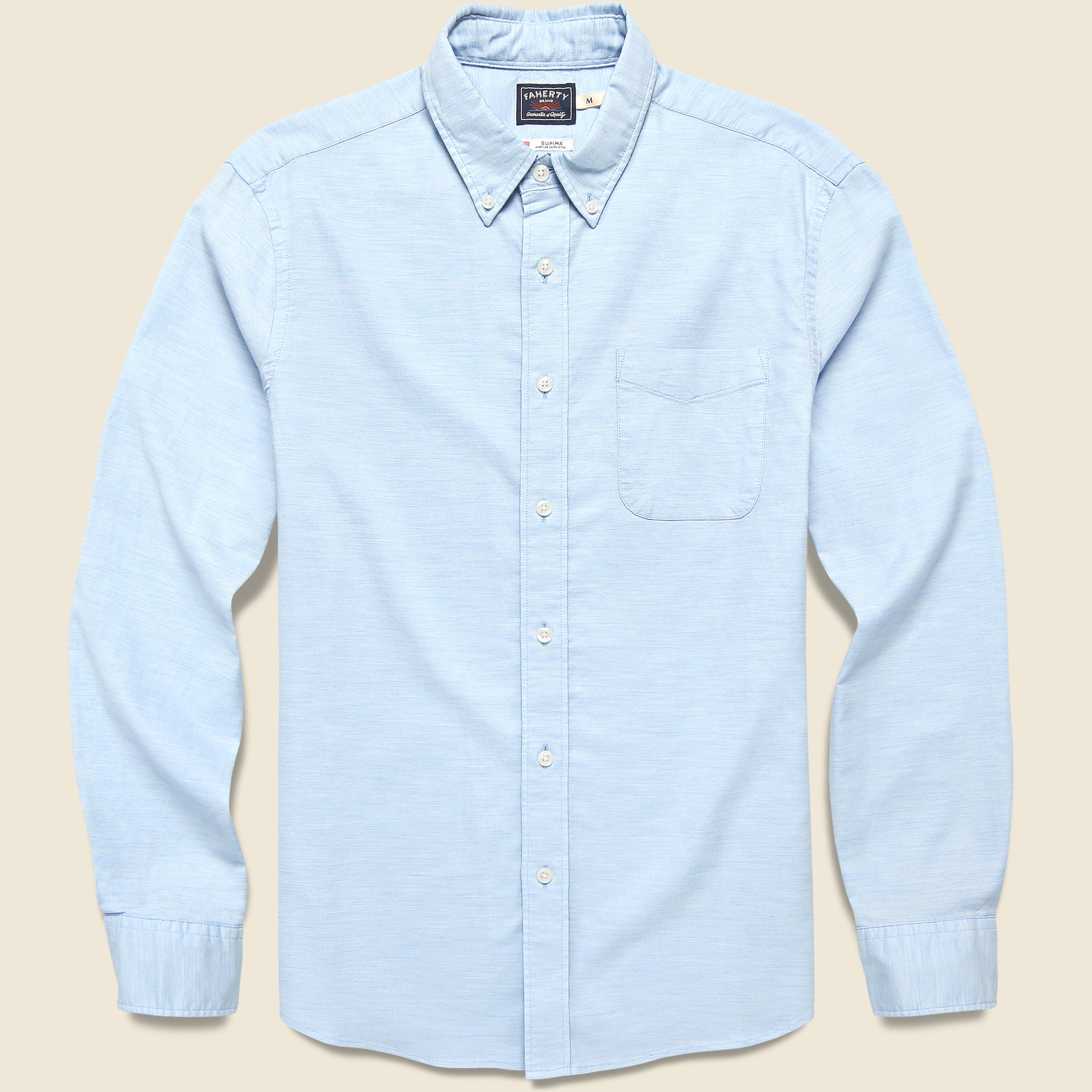 Supima Oxford Shirt - Blue Heather