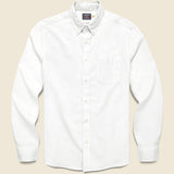 Supima Oxford Shirt - Pure White - Faherty - STAG Provisions - Tops - L/S Woven - Solid