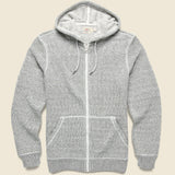 Whitewater Zip Hoodie - Grey Shell Loop - Faherty - STAG Provisions - Tops - Fleece / Sweatshirt