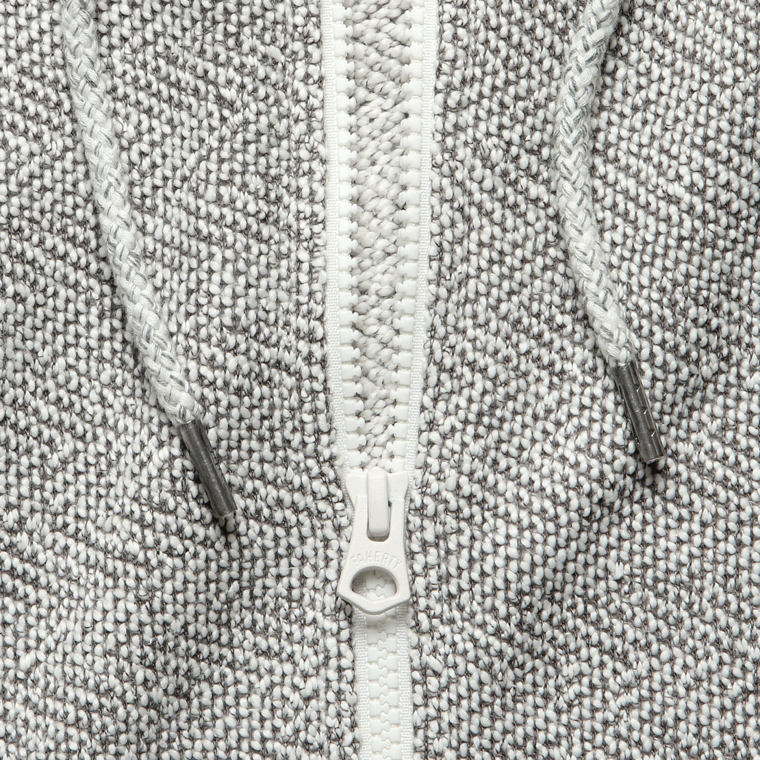 Whitewater Zip Hoodie - Grey Shell Loop - Faherty - STAG Provisions - Tops - Fleece / Sweatshirt