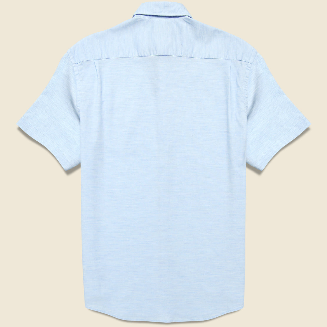 Short Sleeve Supima Oxford Shirt - Blue Heather - Faherty - STAG Provisions - Tops - S/S Woven - Solid