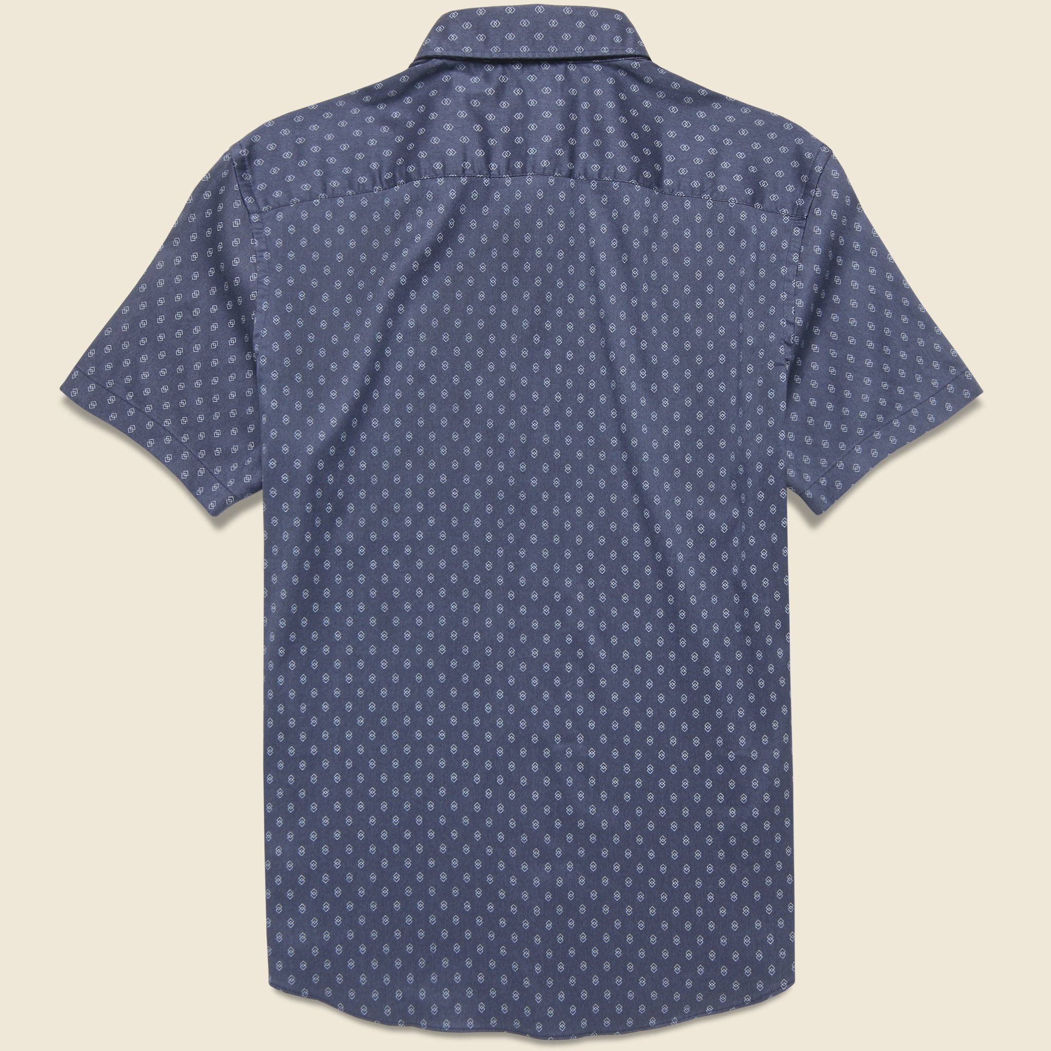 
                          Movement Shirt - Navy Dusk Diamond Print - Faherty - STAG Provisions - Tops - S/S Woven - Other Pattern
                        