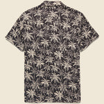 Hemp Blend Camp Shirt - Charcoal Tropic Trees - Faherty - STAG Provisions - Tops - S/S Woven - Floral