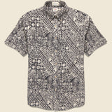 Breeze Shirt - Black Kaula - Faherty - STAG Provisions - Tops - S/S Woven - Other Pattern