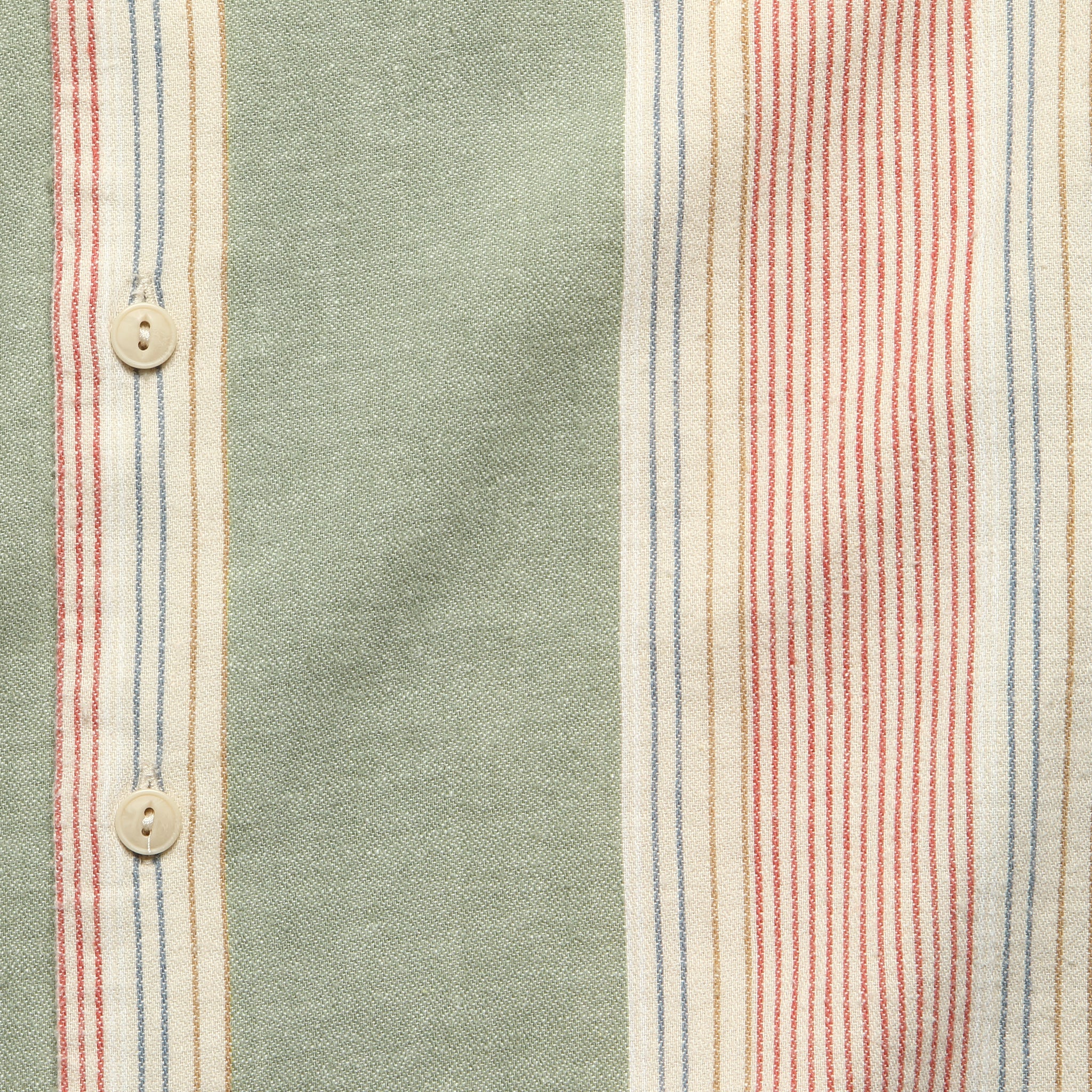 
                          Hemp Blend Camp Shirt - Forest Isle Stripe - Faherty - STAG Provisions - Tops - S/S Woven - Stripe
                        