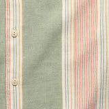 Hemp Blend Camp Shirt - Forest Isle Stripe - Faherty - STAG Provisions - Tops - S/S Woven - Stripe