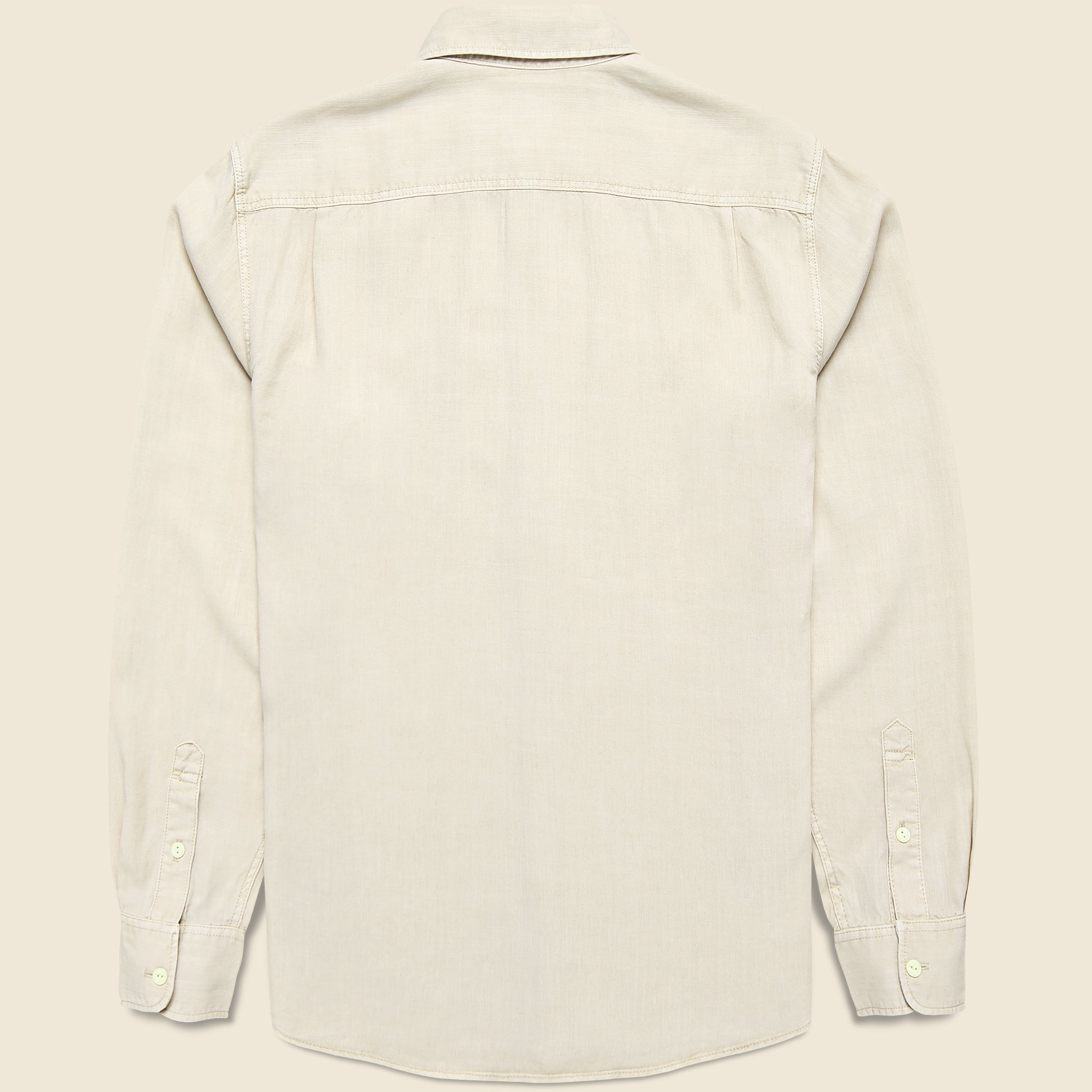 Chambray Workshirt - Coastal Cream - Faherty - STAG Provisions - Tops - L/S Woven - Solid