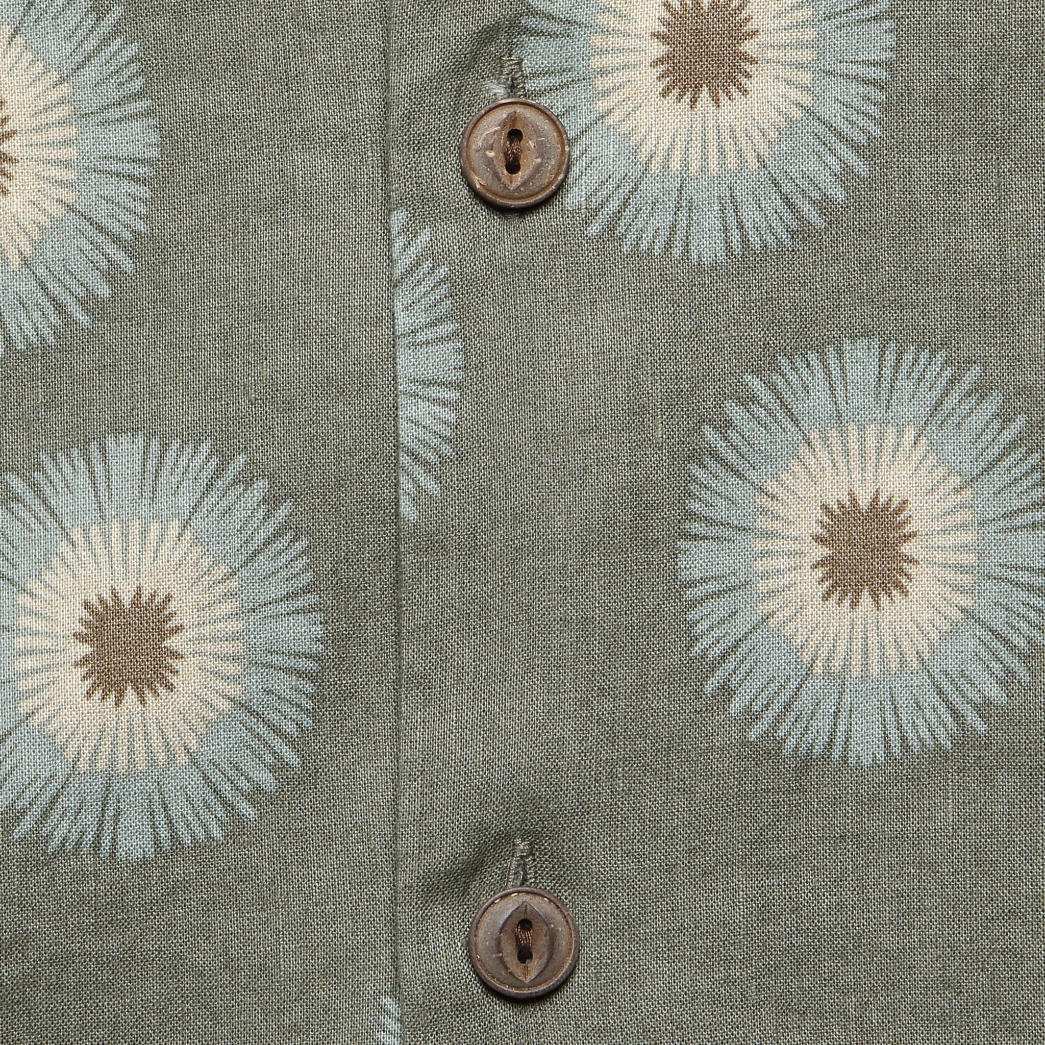 Breeze Camp Shirt - Island Olive Fireworks - Faherty - STAG Provisions - Tops - S/S Woven - Floral