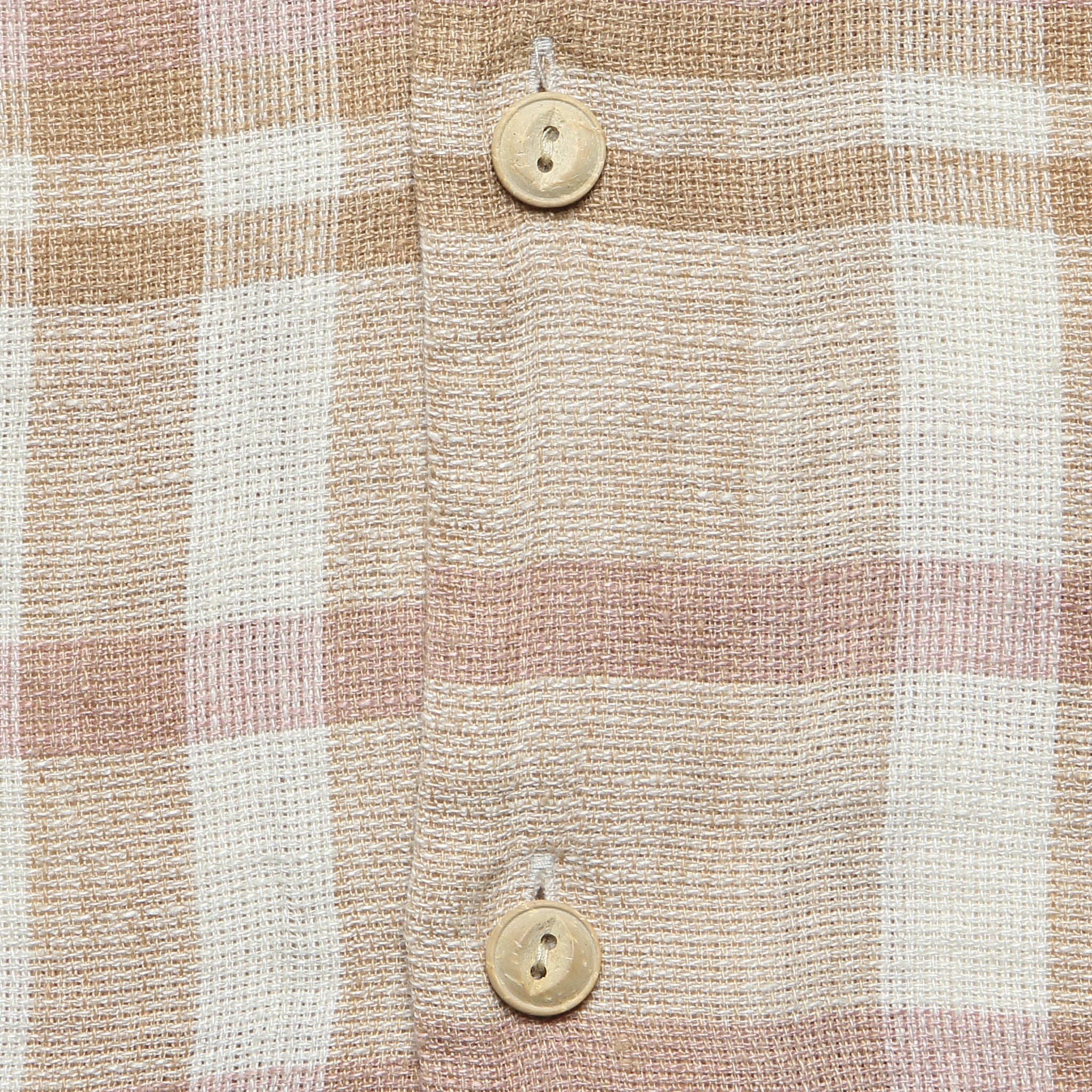 Palma Linen Shirt - Mauve Sand Plaid - Faherty - STAG Provisions - Tops - S/S Woven - Plaid
