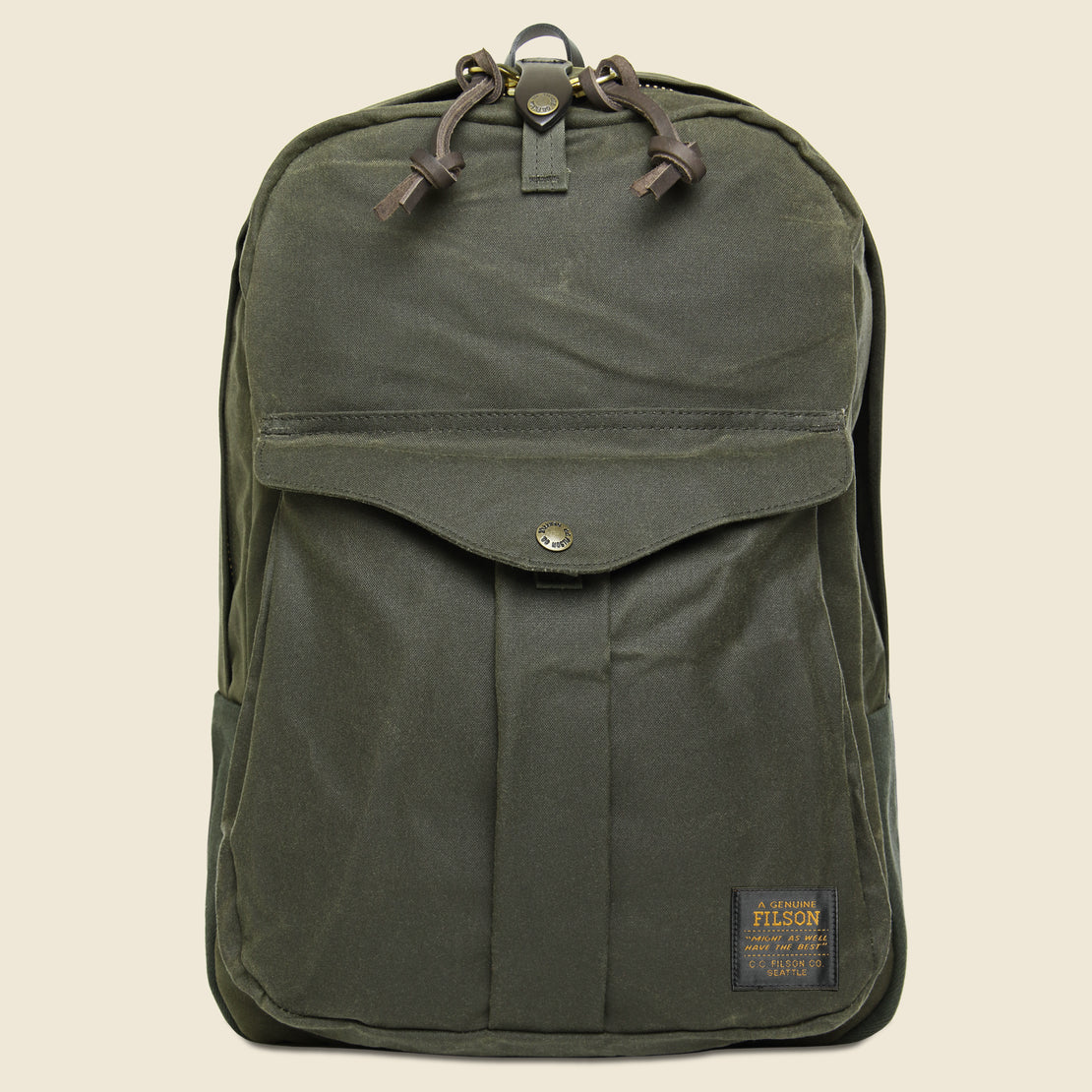 Filson Tin Cloth Journeyman Backpack - Otter Green