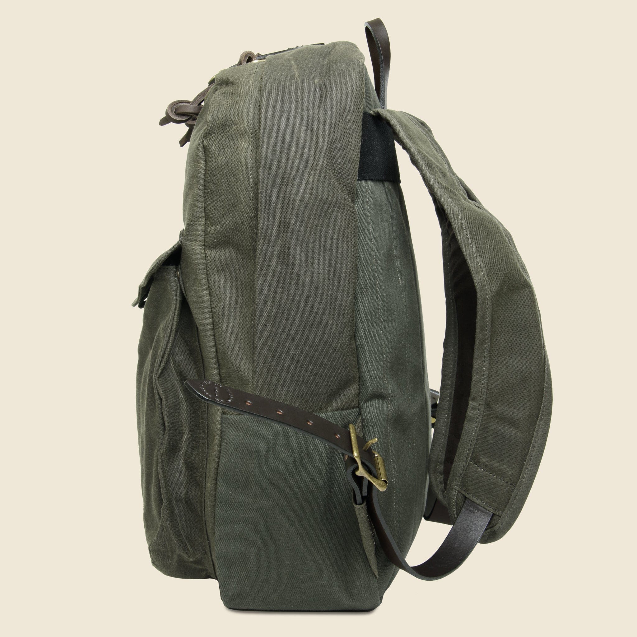 
                          Tin Cloth Journeyman Backpack - Otter Green - Filson - STAG Provisions - Accessories - Bags / Luggage
                        