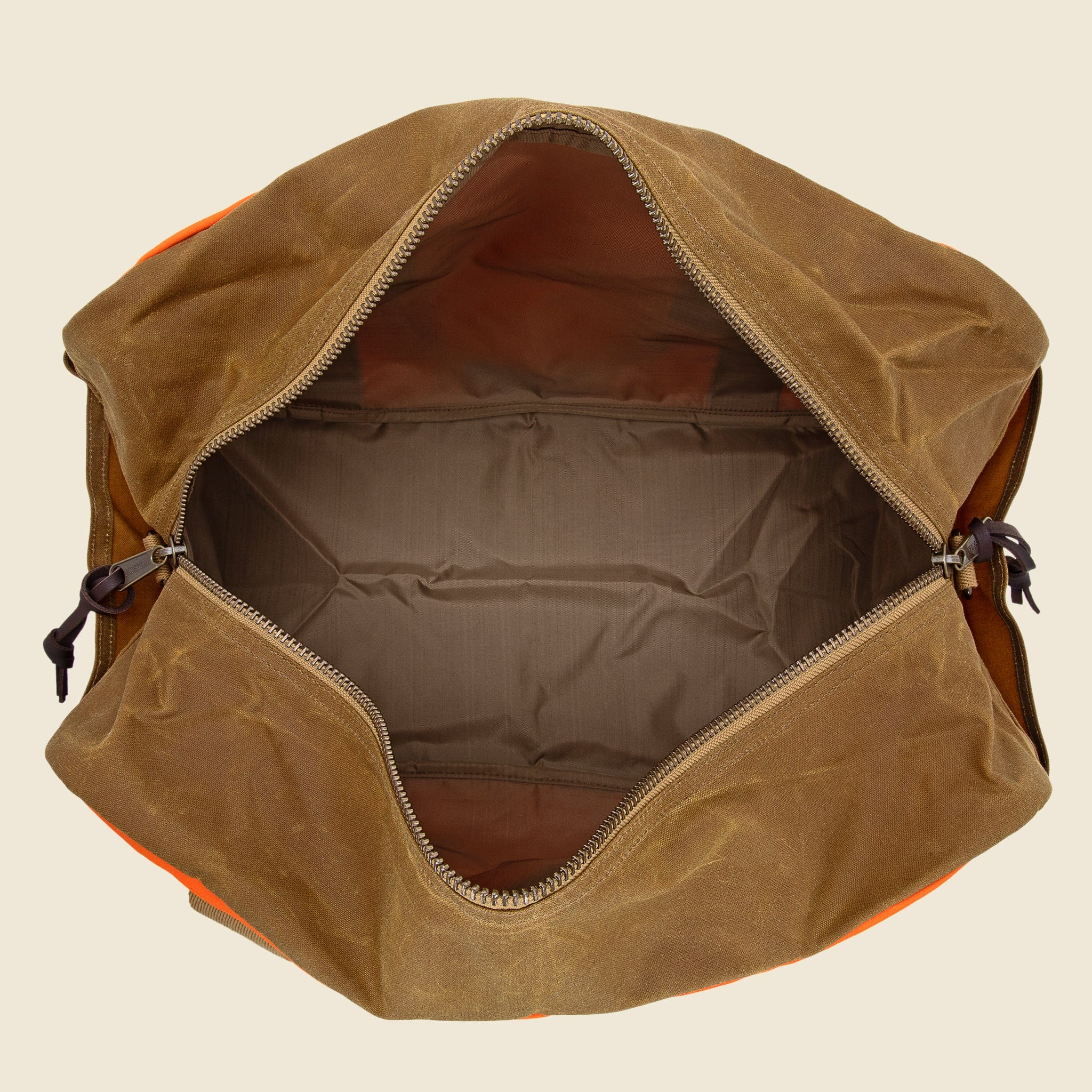 
                          Tin Cloth Medium Duffle Bag - Flame/Dark Tan - Filson - STAG Provisions - Accessories - Bags / Luggage
                        