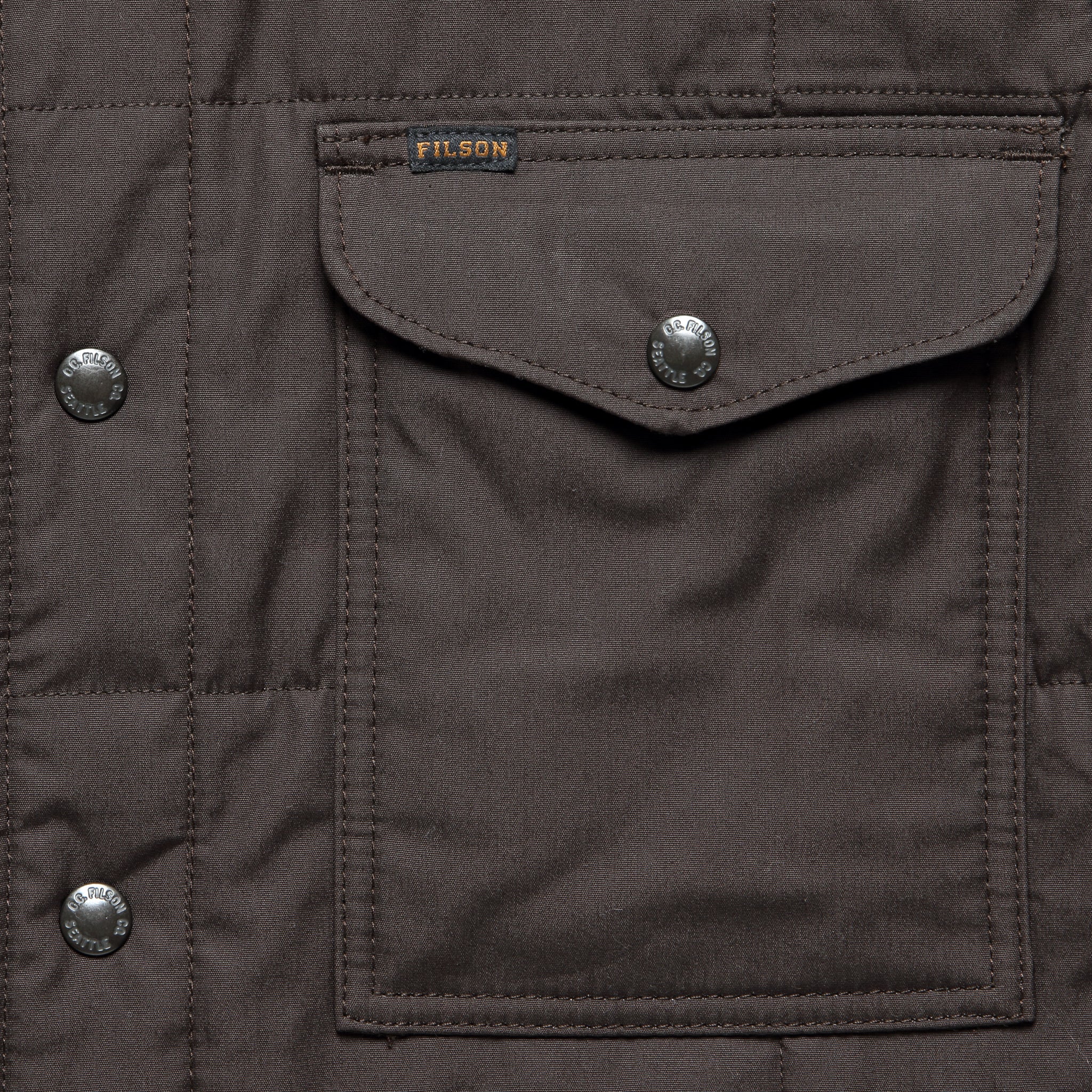 
                          Cover Cloth Quilted Jac-Shirt - Cinder - Filson - STAG Provisions - Outerwear - Shirt Jacket
                        