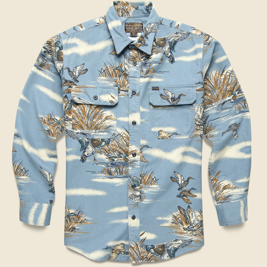 Filson Field Flannel Shirt - Marsh Scenic/Blue