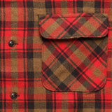 Buckner Wool Camp Shirt - Red Dark Earth/Brown Plaid - Filson - STAG Provisions - Tops - L/S Woven - Plaid