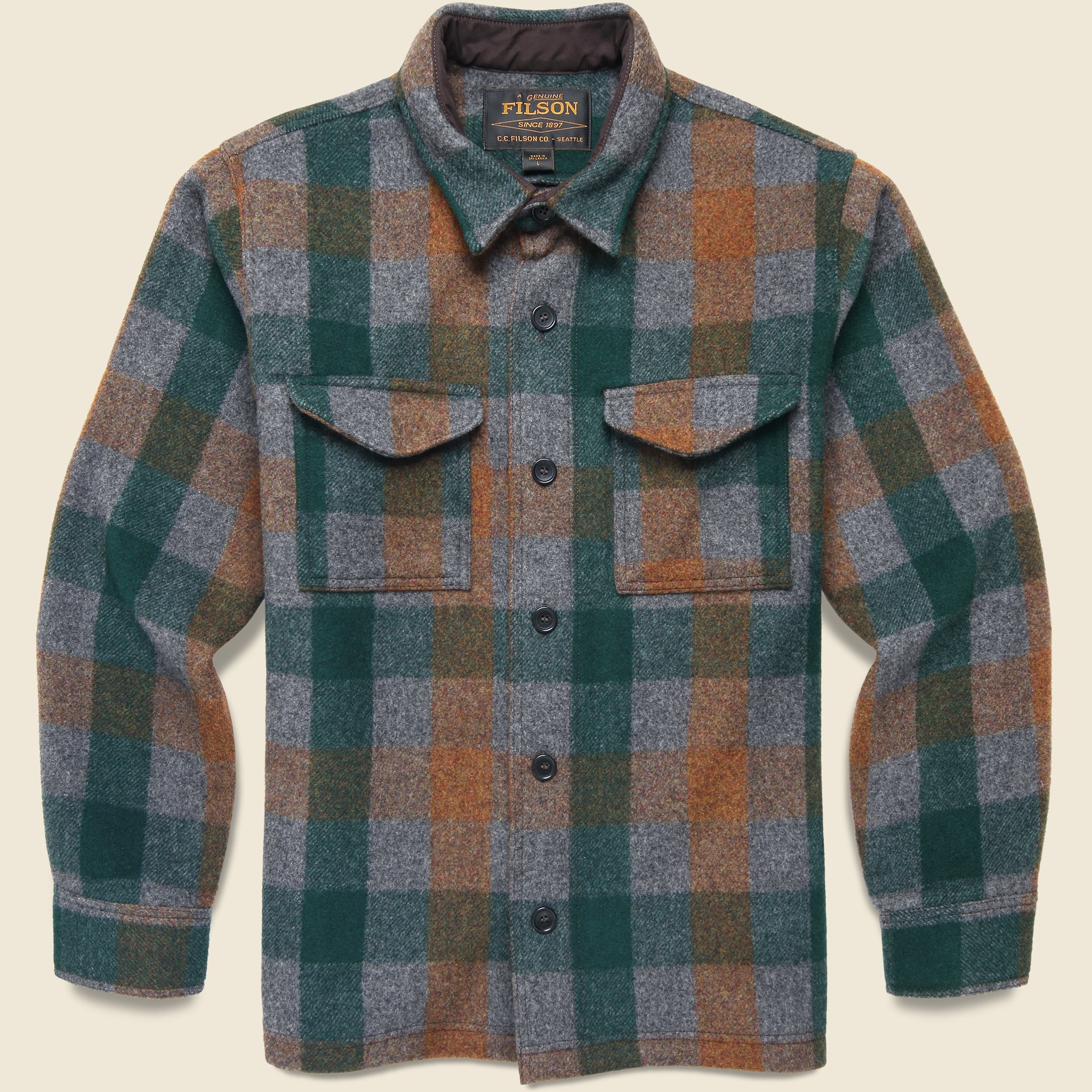 Mackinaw Wool Shirt Jacket - Green