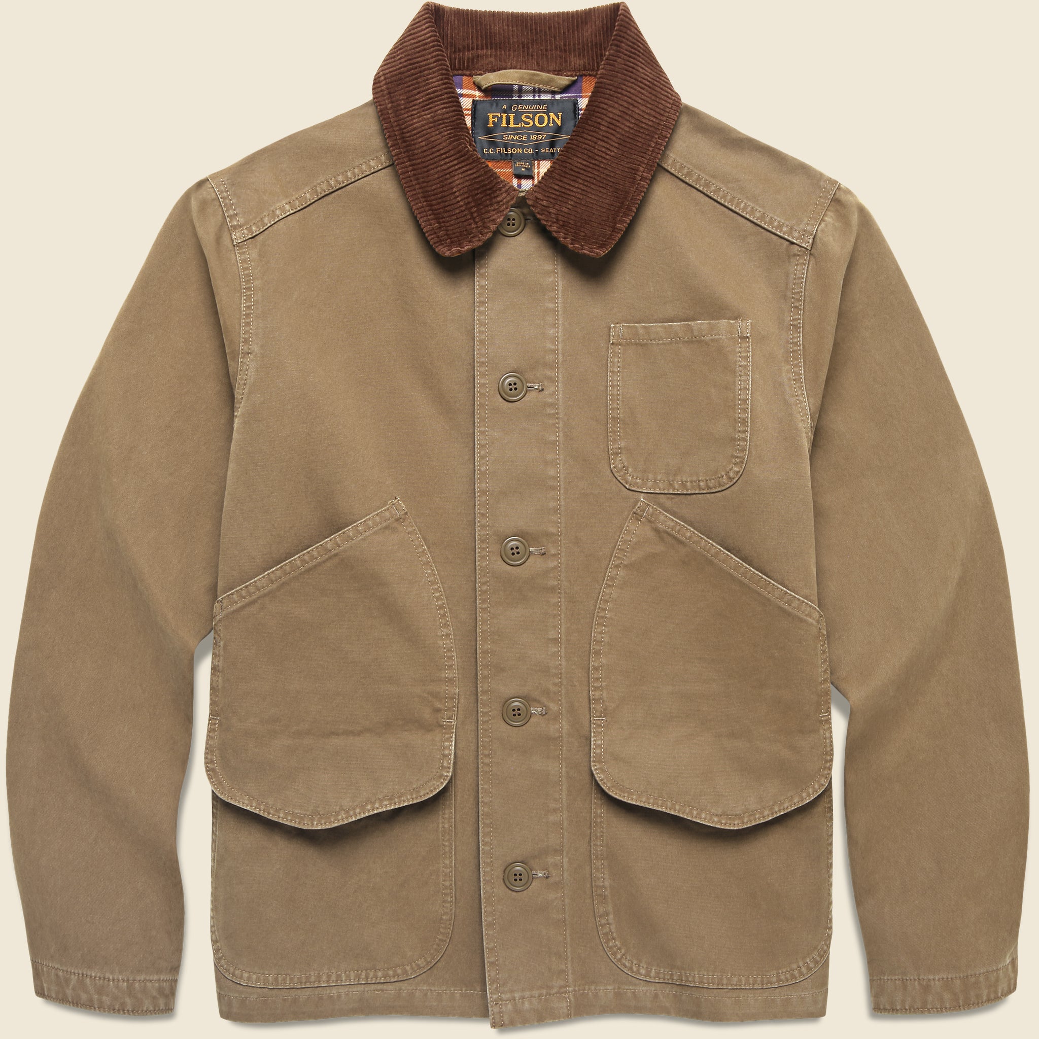 Canvas Outfitter Jacket - Kangaroo - Filson - STAG Provisions - Outerwear - Coat / Jacket