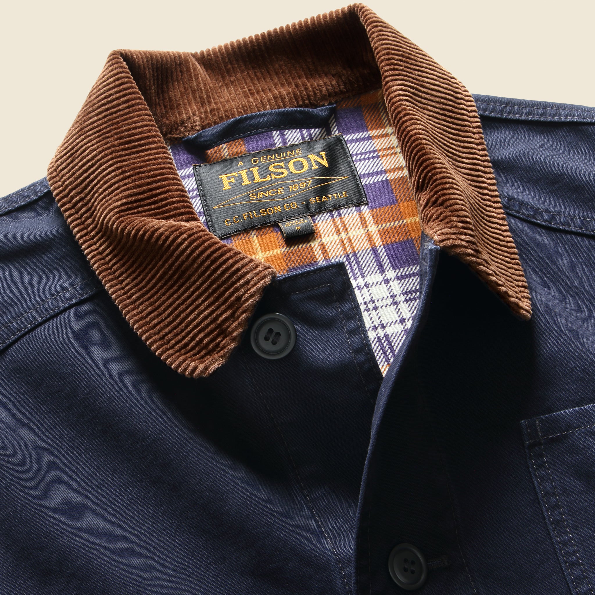 Canvas Outfitter Jacket - Blue Mussel - Filson - STAG Provisions - Outerwear - Coat / Jacket
