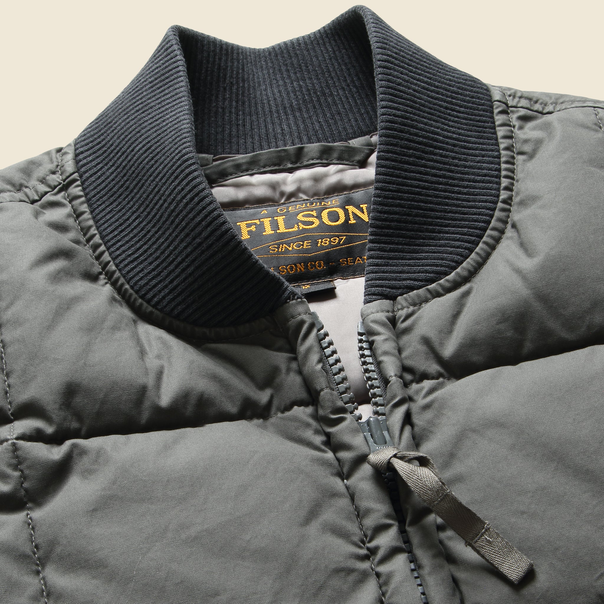 Heritage Cotton Down Vest - Beluga - Filson - STAG Provisions - Outerwear - Vest