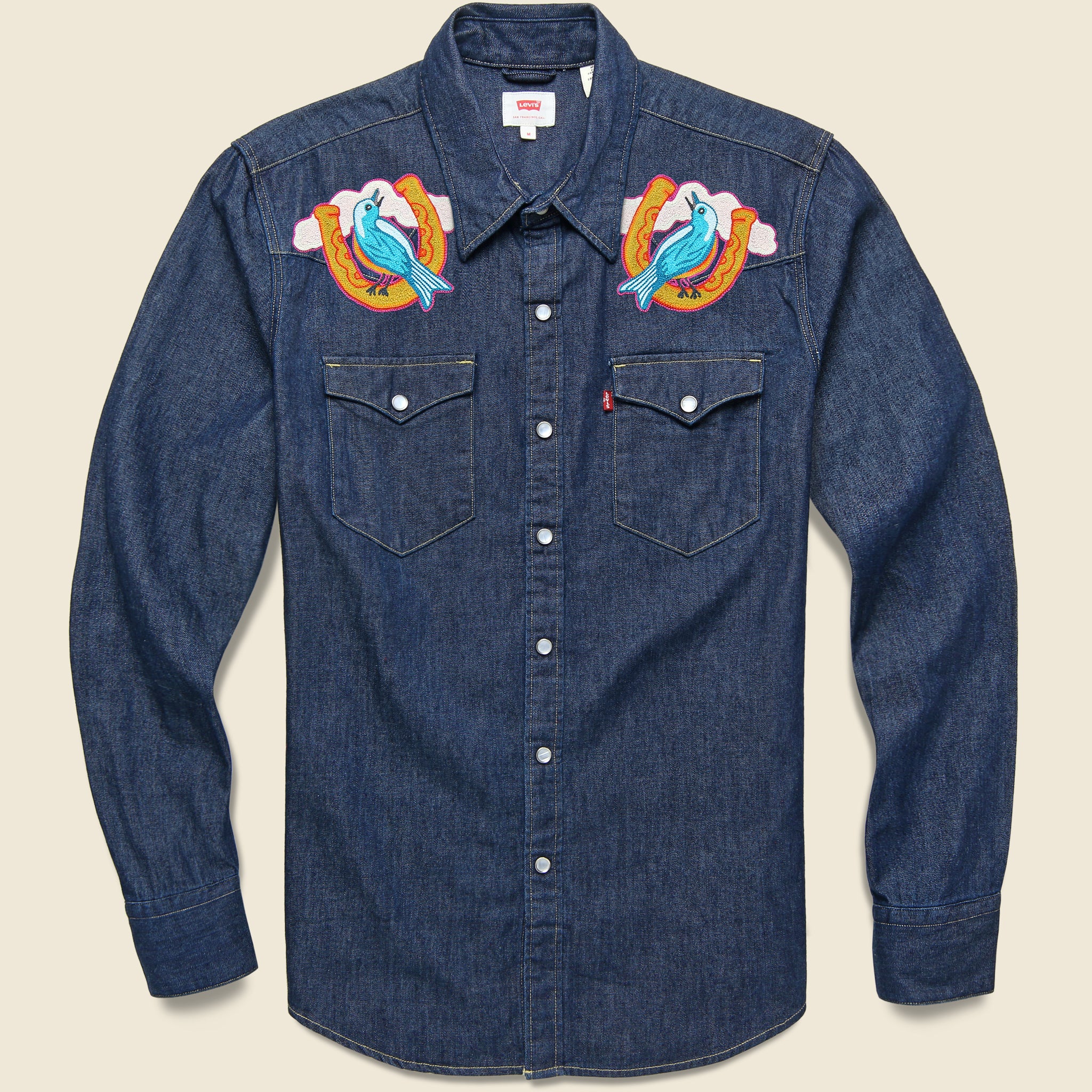 
                          Fort Lonesome Bluebird &amp; Horseshoe Western Shirt
                        