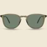 Kinney 46mm - Bio Deep Olive/Semi-Flat Pure - Garrett Leight - STAG Provisions - Accessories - Eyewear