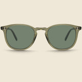 Kinney 46mm - Bio Deep Olive/Semi-Flat Pure - Garrett Leight - STAG Provisions - Accessories - Eyewear