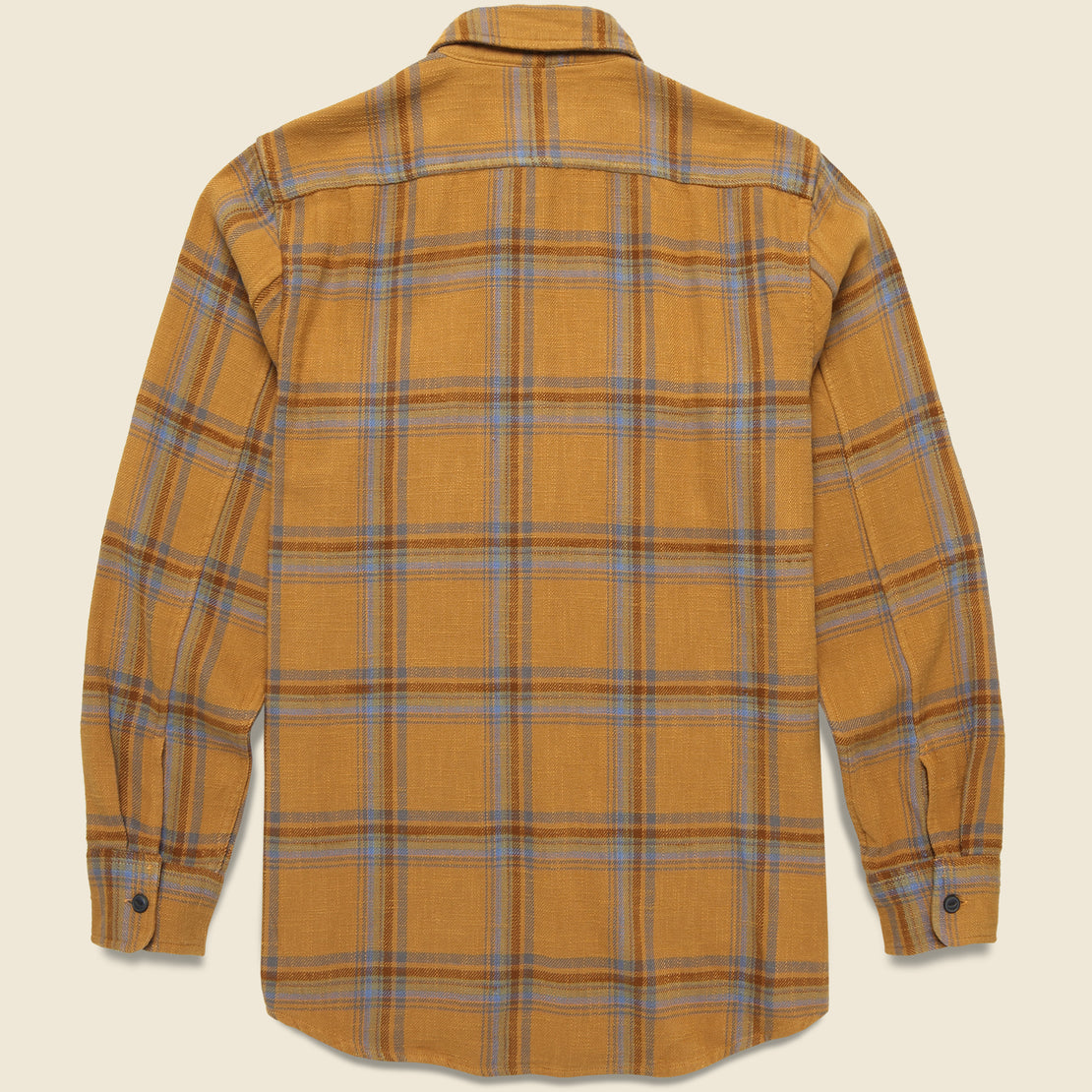 Vintage Slub Twill Shirt - Golden Brown/Blue - Grayers - STAG Provisions - Tops - L/S Woven - Plaid